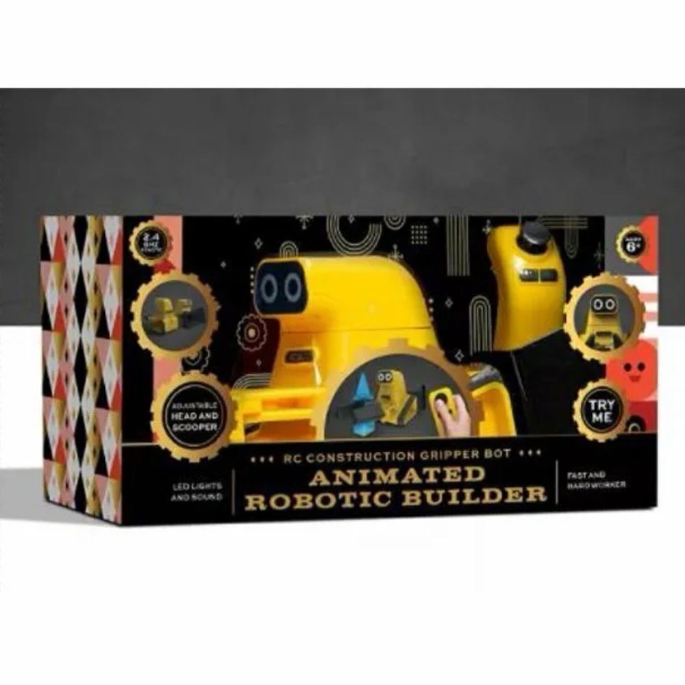 FAO Schwarz RC Construction Gripper Bot Animated Robotic Builder With Remote - Picture 1 of 8